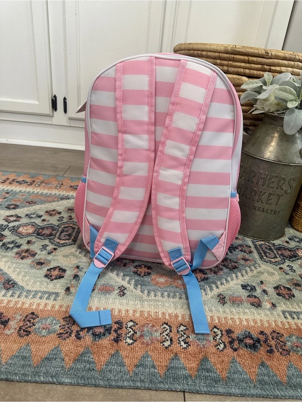 New Bio World Disney Minnie Mouse Large Book bag Pink Kids School Large Backpack